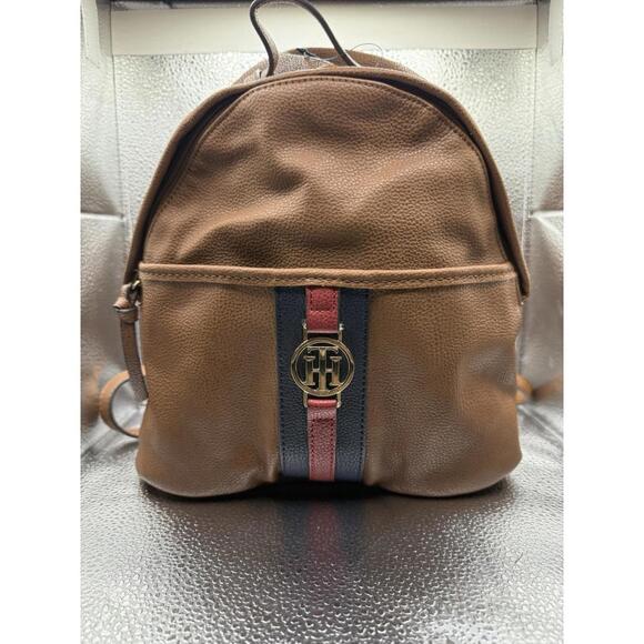 Tommy Hilfiger Pebbled Mini Faux Leather Backpack - Picture 1 of 9